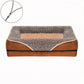 Elegant Brown and Beige Dog Sofa Pet Couch Comfortable Stylish