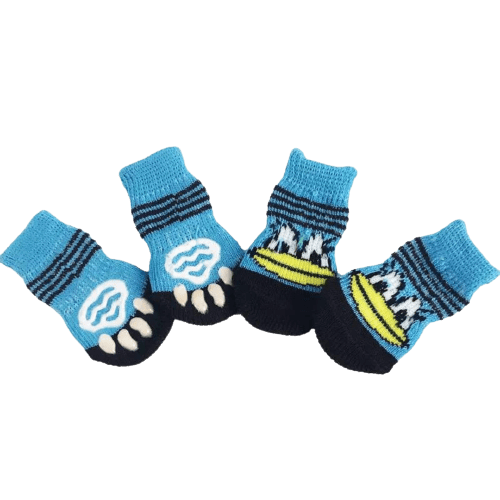 Dog Socks Duck Pattern Pet Socks Non Slip Cozy Puppy Footwear