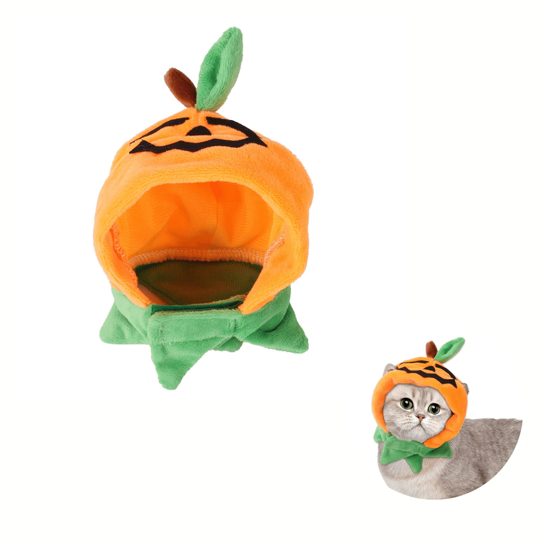Cat Head Costume Hat Pet Headwear for Cats Halloween Dress Up