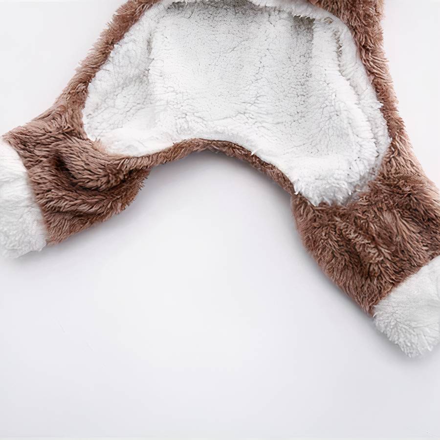 Fleece Cat Costume Warm Pet Outfit for Cats Cozy Cat Clothes