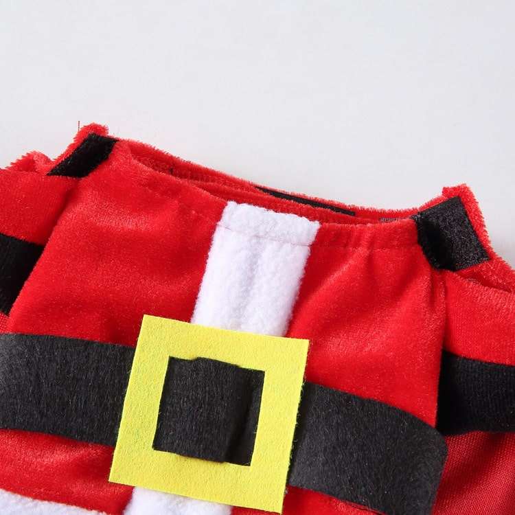 Santa Claus Costume for Cats and Dogs Holiday Pet Outfit