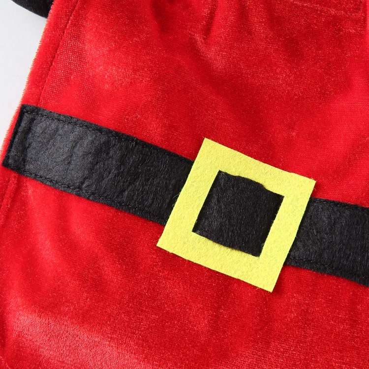 Santa Claus Costume for Cats and Dogs Holiday Pet Outfit