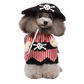 Pet Costume for Cat and Dog Pirate Outfit Pirate Dress Up for Pets