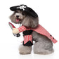 Pet Costume for Cat and Dog Pirate Outfit Pirate Dress Up for Pets