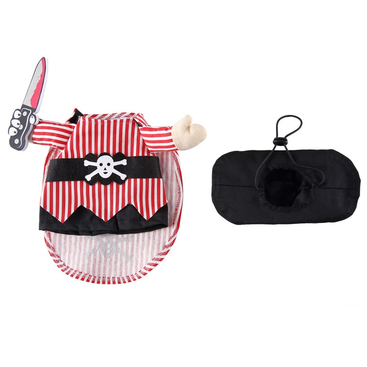 Pet Costume for Cat and Dog Pirate Outfit Pirate Dress Up for Pets