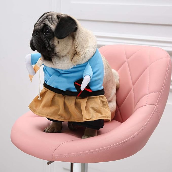 Samurai Costume for Cats and Dogs Pet Outfit Cosplay Apparel