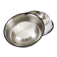 Stainless Steel Pet Bowl Durable Dog Cat Food Water Dish