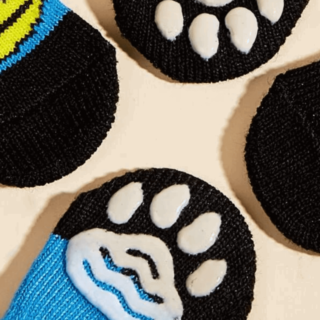Dog Socks Duck Pattern Pet Socks Non Slip Cozy Puppy Footwear