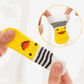 Dog Socks Yellow Striped Non Slip Pet Socks for Dogs