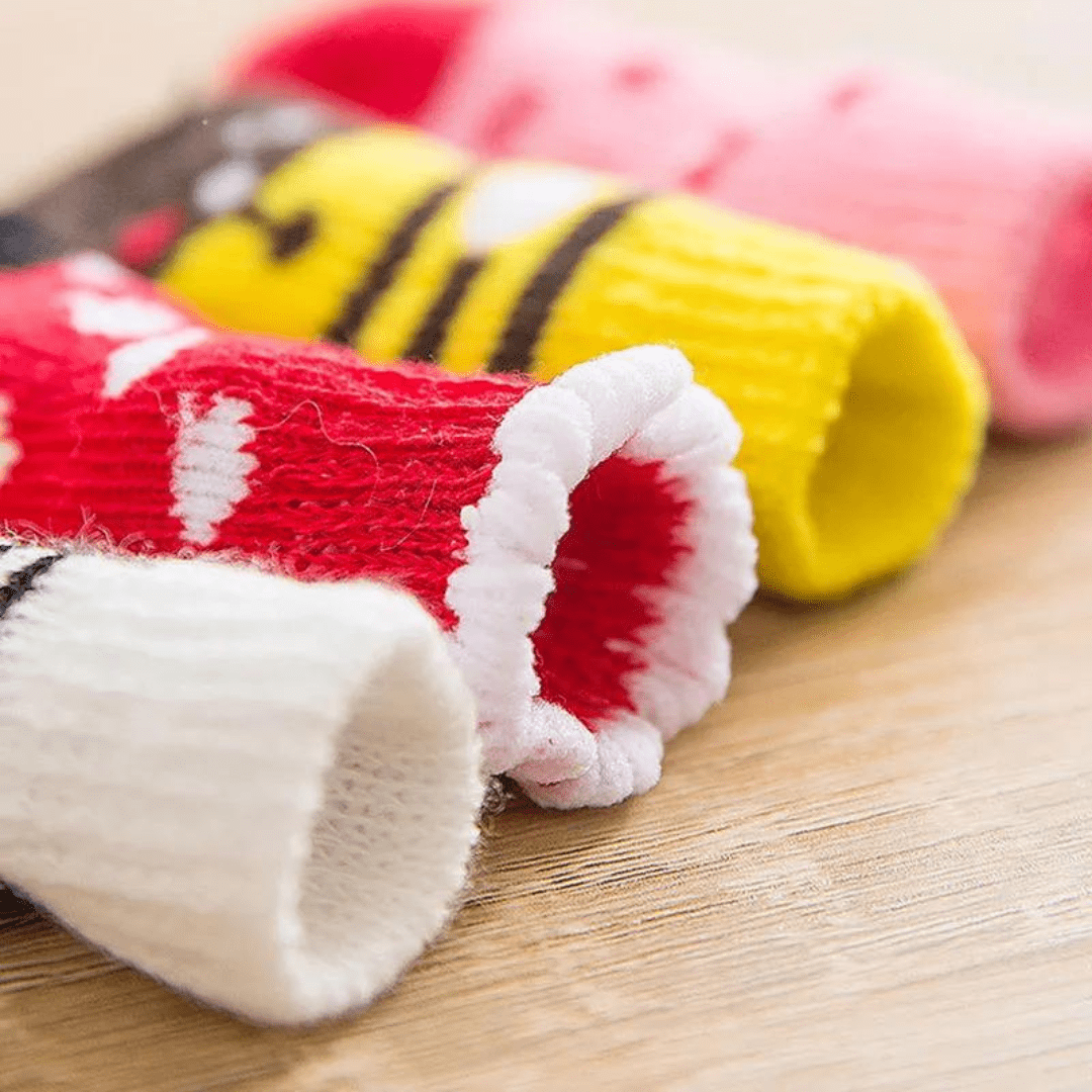 Dog Socks Non Slip Grip Japanese Style Pet Socks for Puppies and Small Dogs