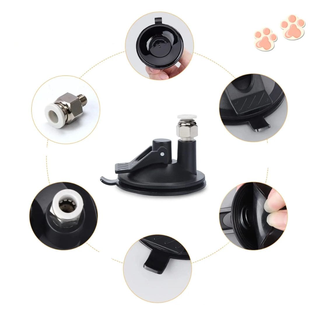Cat Fishing Rod with Suction Cup Toy for Cats Interactive Play