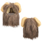 Lion Mane Wig Costume for Cats Cat Dress Up Pet Halloween Outfit