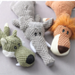 Plush Ribbed Sound Toy for Babies and Toddlers Soft Sensory Toy
