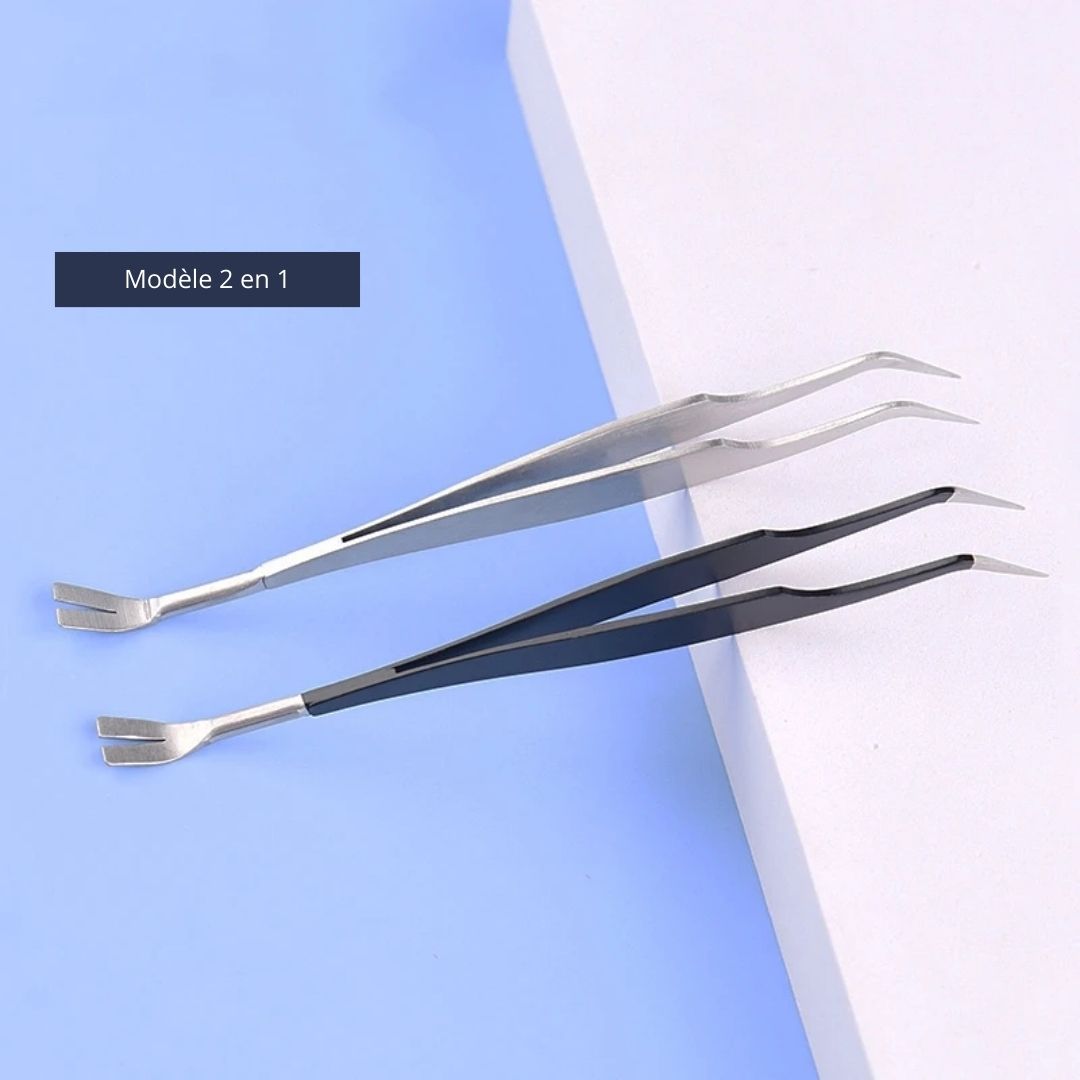 2-in-1 Tick Remover Tool for Dogs and Cats Pet Flea Removal