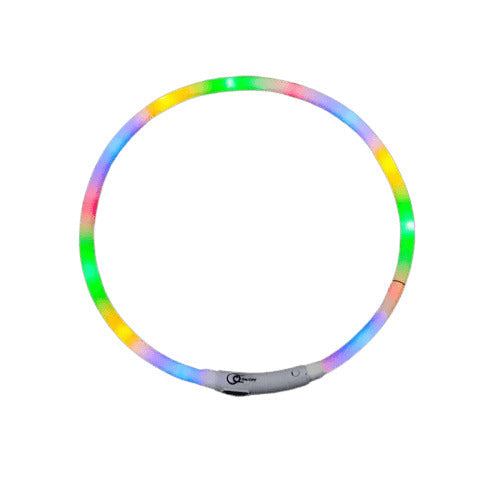 LED Dog Collar Adjustable Light Up Safety Glow Collar for Pets