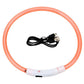 LED Dog Collar Adjustable Light Up Safety Glow Collar for Pets