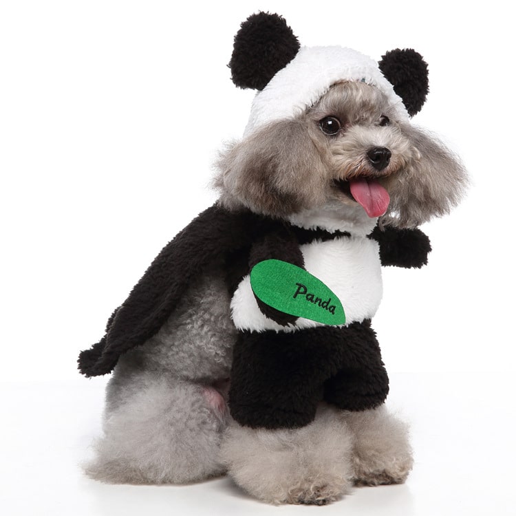 Cat and Dog Costume Panda Outfit Pet Halloween Dress Up