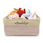 Custom Pet Storage Basket Personalized Organizer for Pets