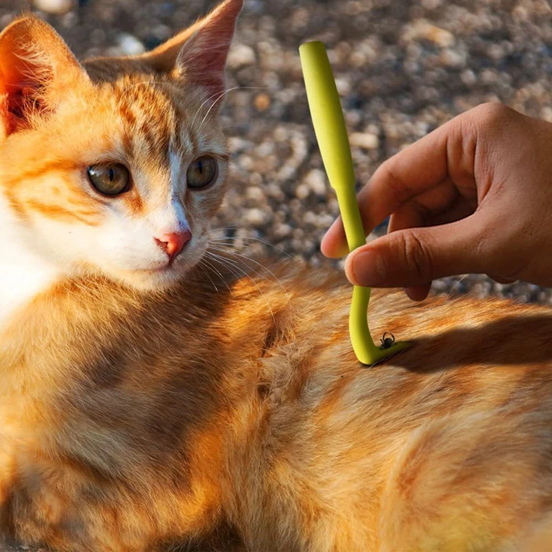 Plastic Tick Remover Tool for Dogs and Cats Safe Easy to Use Pet Tick Tweezer