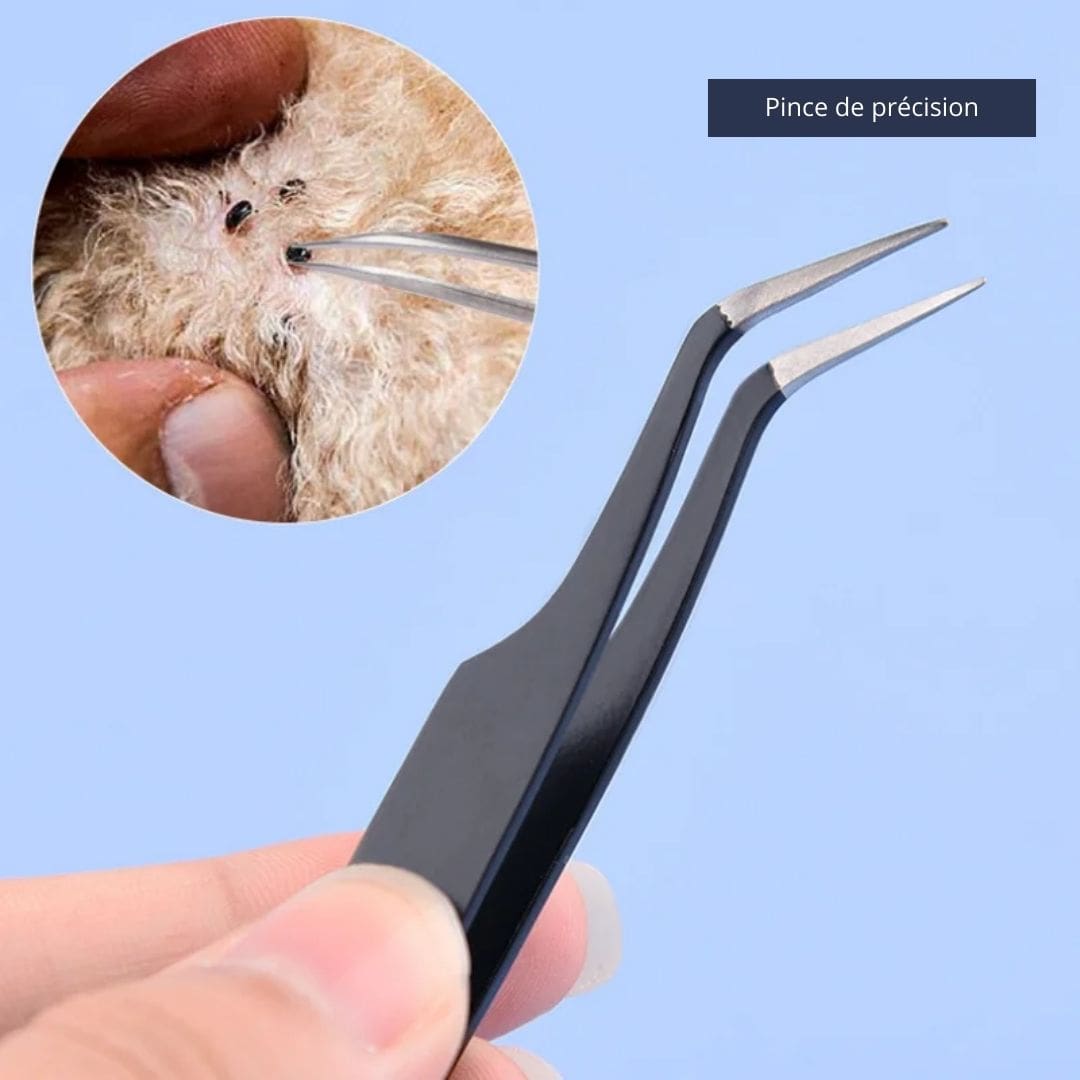 2-in-1 Tick Remover Tool for Dogs and Cats Pet Flea Removal
