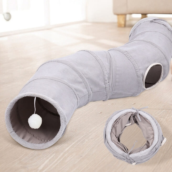Large Cat Tunnel Play Tube Interactive Cat Toy
