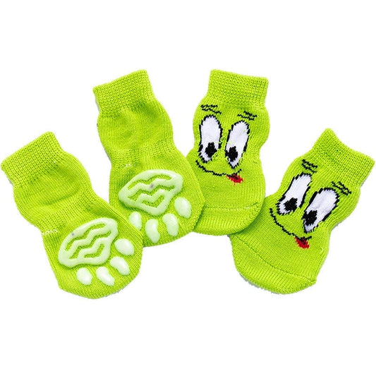 Dog Socks Mint Green Non Slip Pet Socks for Puppies and Small Dogs